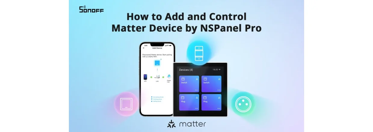 NSPanel Pro med Zigbee 3.0 og Matter