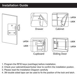 GS-CTS09 Skjult smart skabs- og skuffels (Smartphone app)