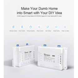 SONOFF 4CHPROR3 4-vejs Wi-Fi Smart Switch med RF kontrol
