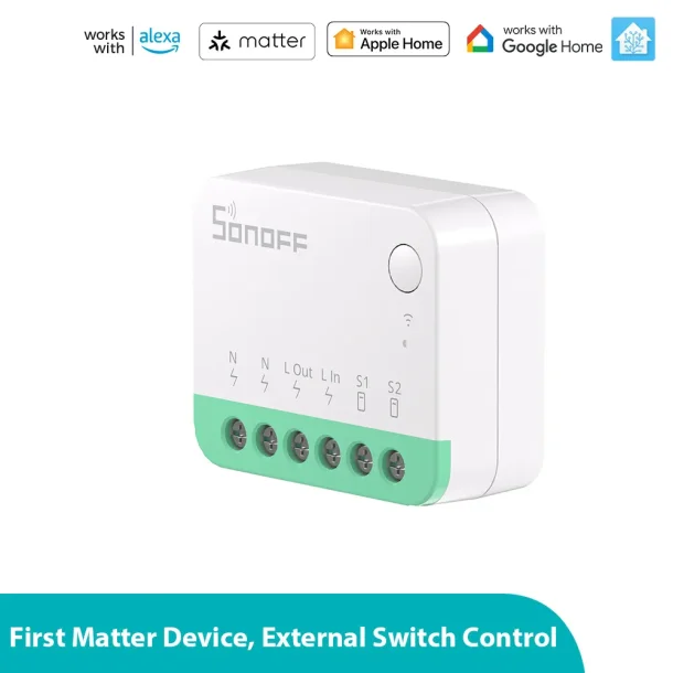 SONOFF MINIR4M Extreme Wi-Fi Smart Switch (Matter-aktiveret)