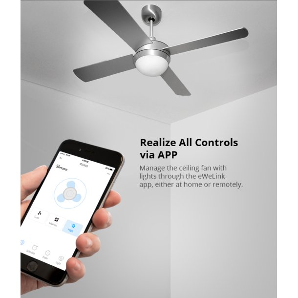 SONOFF iFan04-H Wi-Fi Ceiling Fan And Light Controller