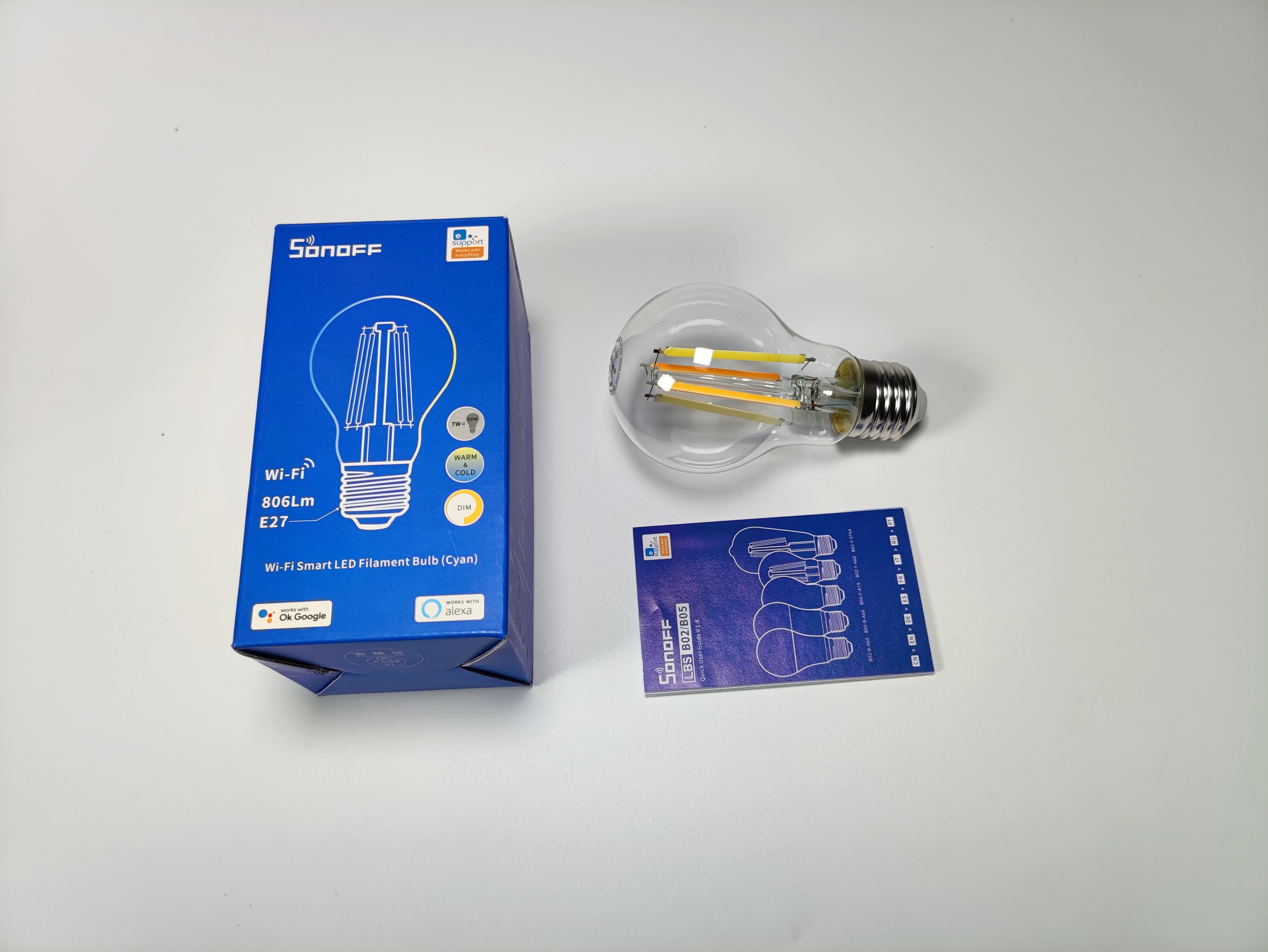 Bombilla LED inteligente Sonoff B02-B-A60 para tu casa inteligente