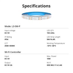 LED-bnd  RGBIC WiFi-5M SONOFF L3 Pro 5M