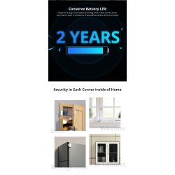 SONOFF DW2-RF - 433MHz RF trdls dr-/vinduessensor