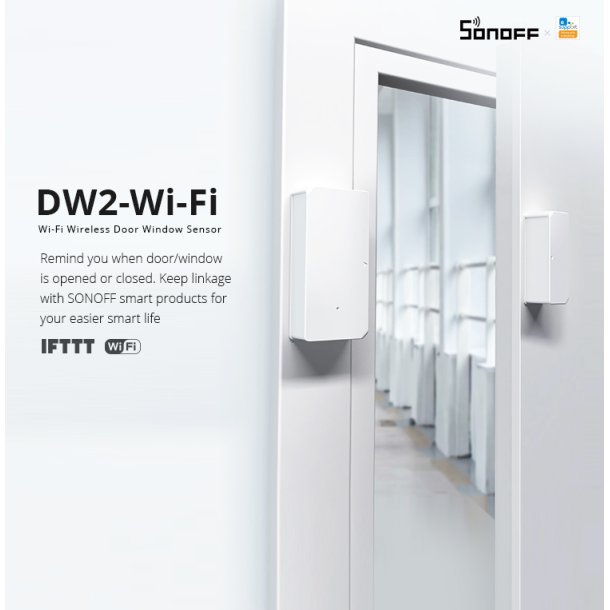 SONOFF DW2-Wi-Fi - Trdls dr-/vinduessensor