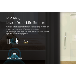 SONOFF PIR3-RF - 433MHZ RF PIR bevgelsessensor