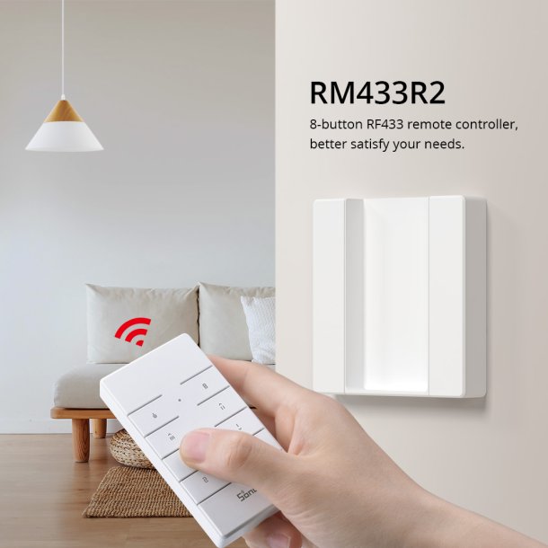SONOFF RM433R2 fjernbetjening uden batteri